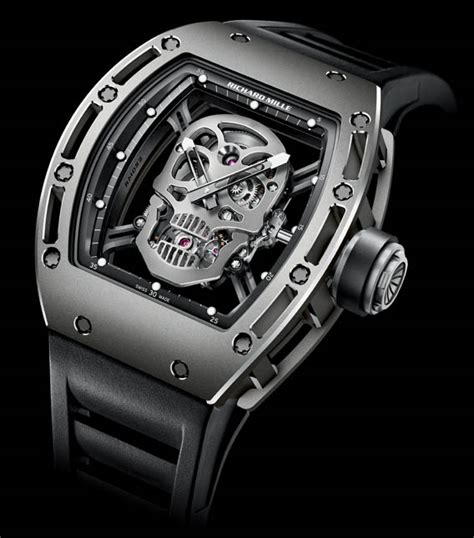 montre tete de mort richard mille|richard mille watch prix.